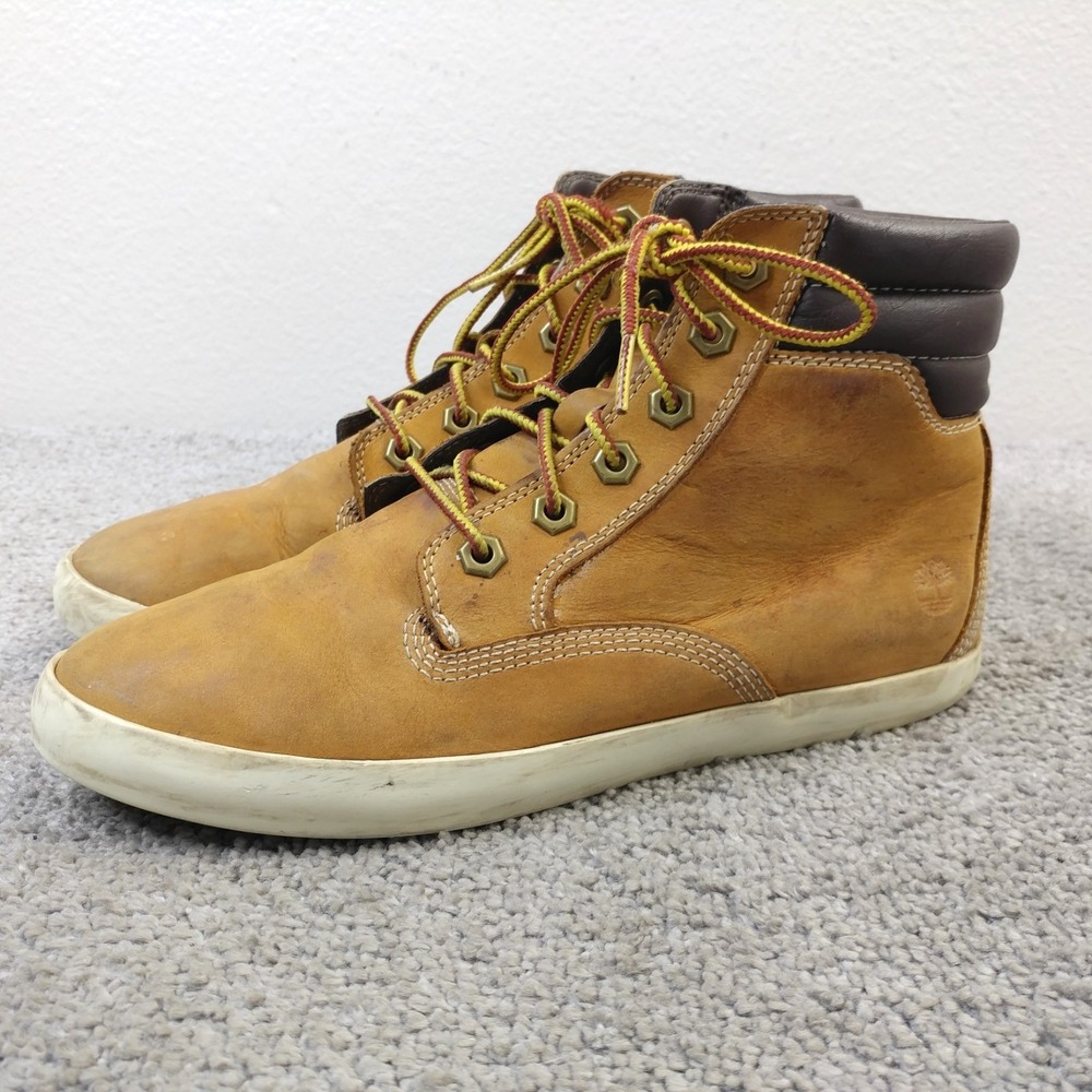Timberland Dausette High Top Sneaker Boots Womens 7.5 Wheat Nubuck A1KLZ Shoes